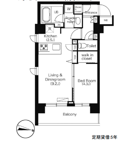 エミリブ下落合　412号室　間取り