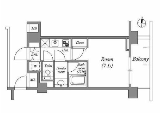 エミリブ下落合　311号室　間取り