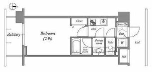 エミリブ下落合　407号室　間取り