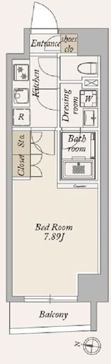 La Douceur大島 (ラドゥセール大島)　101号室　間取り