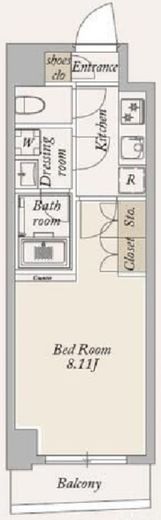 La Douceur大島 (ラドゥセール大島)　102号室　間取り
