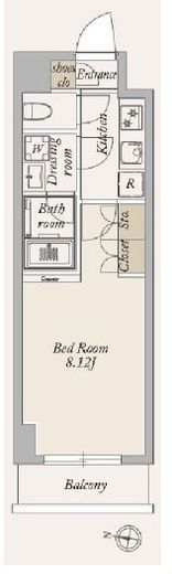 La Douceur大島 (ラドゥセール大島)　509号室　間取り