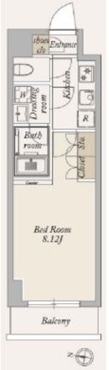 La Douceur大島 (ラドゥセール大島)　511号室　間取り