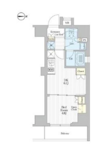 REFRAME 5 Iriya　405号室　間取り