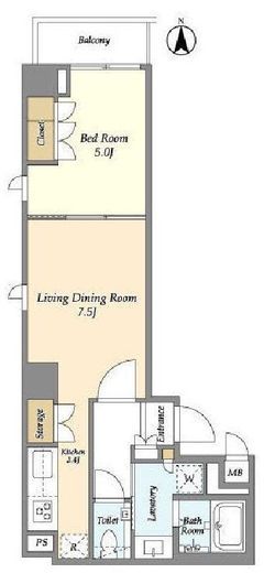 CASSIA押上桜橋 (カッシア押上桜橋)　501号室　間取り