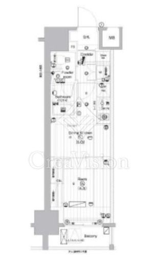 PREMIUM CUBE 亀戸 (プレミアムキューブ亀戸)　303号室　間取り