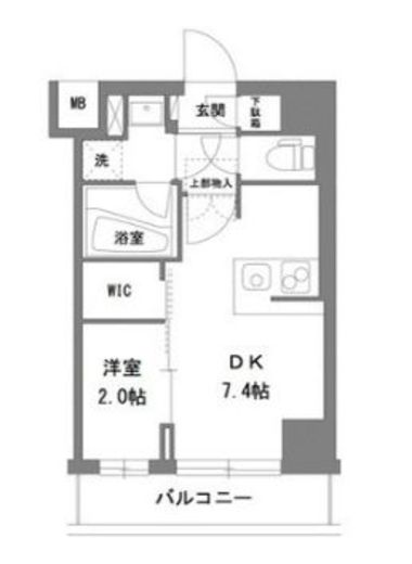 ラグゼナ錦糸町　602号室　間取り