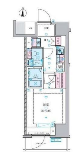 ジェノヴィア両国Ⅵグリーンヴェール　1004号室　間取り
