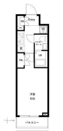 ジェノヴィア両国Ⅵグリーンヴェール　1203号室　間取り