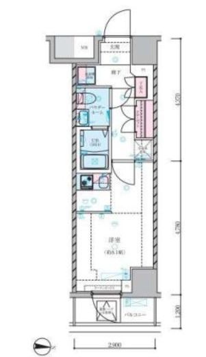 ジェノヴィア両国Ⅵグリーンヴェール　202号室　間取り