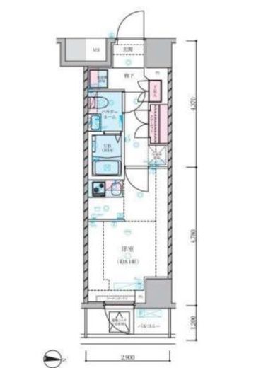 ジェノヴィア両国Ⅵグリーンヴェール　206号室　間取り