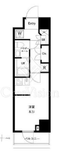 ジェノヴィア両国Ⅵグリーンヴェール　302号室　間取り