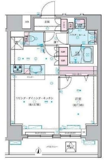 ジェノヴィア両国Ⅵグリーンヴェール　411号室　間取り