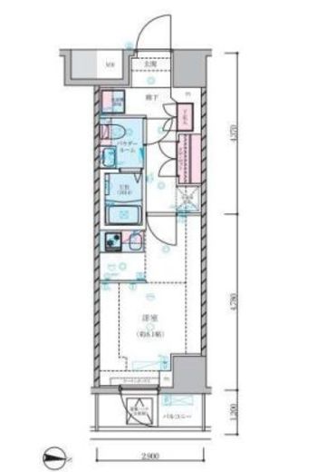 ジェノヴィア両国Ⅵグリーンヴェール　504号室　間取り