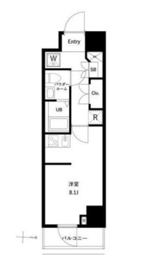 ジェノヴィア両国Ⅵグリーンヴェール　606号室　間取り