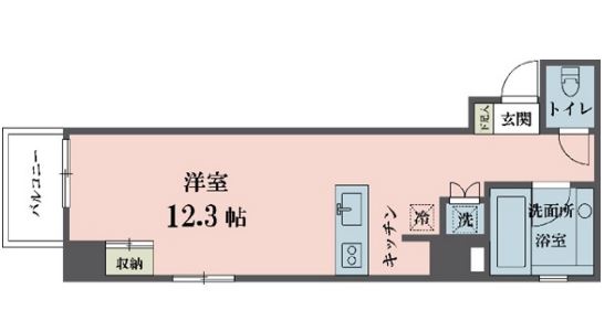 アムス四谷三丁目　405号室　間取り