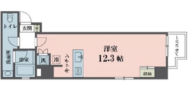 アムス四谷三丁目　804号室　間取り