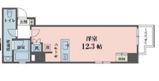 アムス四谷三丁目　804号室　間取り