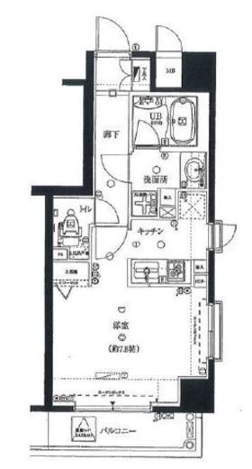 ADESSO上野Bellezza (アデッソ上野ベレッツァ)　704号室　間取り