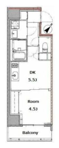 リビオメゾン上野入谷　1001号室　間取り