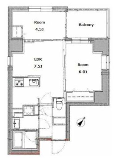 リビオメゾン上野入谷　903号室　間取り