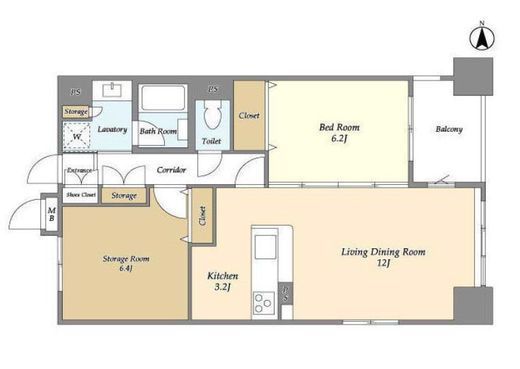 レクセルマンション上野松が谷　802号室　間取り