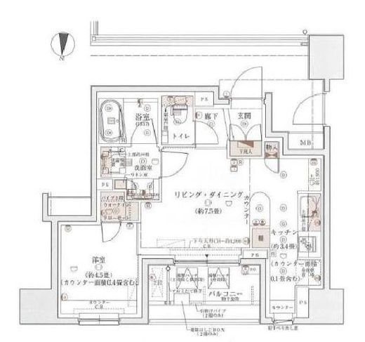 ウェリス錦糸町北斎通り　407号室　間取り
