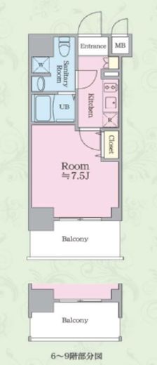 グランドコンシェルジュ浅草橋　202号室　間取り