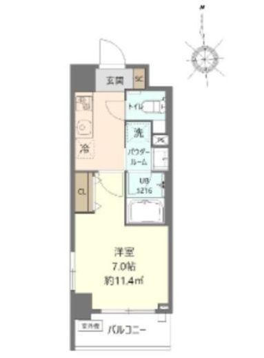 Nine-Harvest (ナインハーベスト)　301号室　間取り