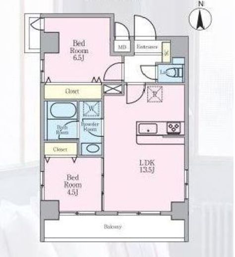 Nine-Harvest (ナインハーベスト)　601号室　間取り