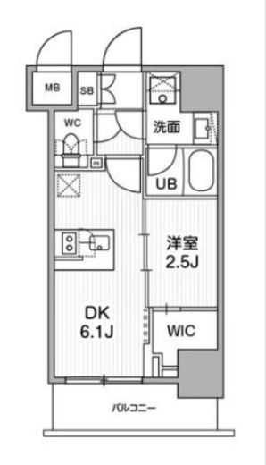SYFORME木場 (シーフォルム木場)　1002号室　間取り