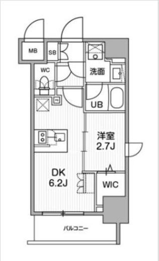 SYFORME木場 (シーフォルム木場)　605号室　間取り