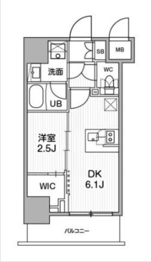SYFORME木場 (シーフォルム木場)　704号室　間取り