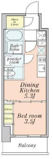 クレストコート本所吾妻橋　1004号室　間取り