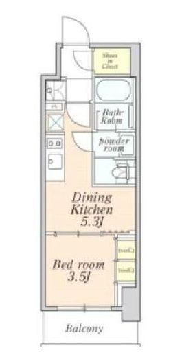 クレストコート本所吾妻橋　204号室　間取り