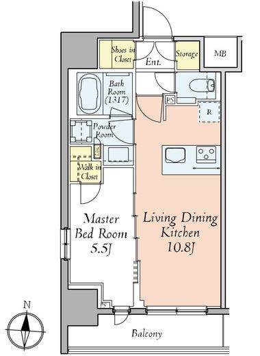 クレストコート本所吾妻橋　601号室　間取り