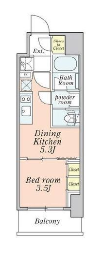 クレストコート本所吾妻橋　704号室　間取り