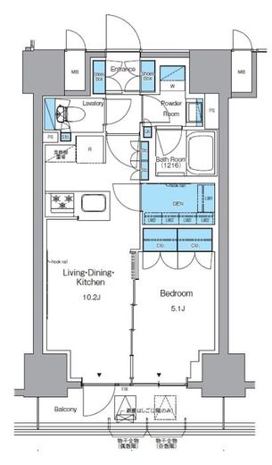 プライムアーバン浅草テラス　203号室　間取り