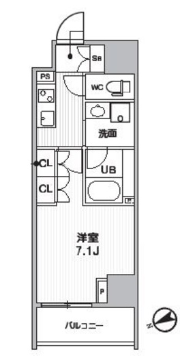 ドゥーエ三ノ輪Ⅰ　202号室　間取り