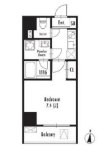 GRAN PASEO両国South (グランパセオ両国サウス)　302号室　間取り
