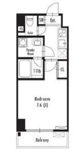 GRAN PASEO両国North (グランパセオ両国ノース)　604号室　間取り
