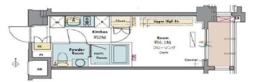 マスターズコート木場公園クレール　802号室　間取り