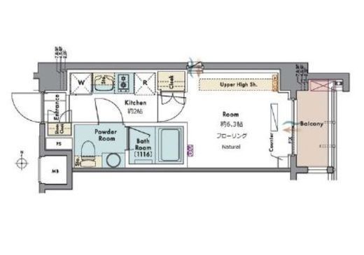 マスターズコート木場公園クレール　907号室　間取り