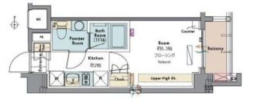 マスターズコート木場公園クレール　701号室　間取り