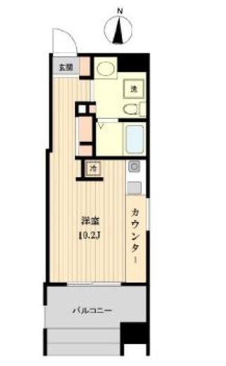 プライマル亀戸　1004号室　間取り