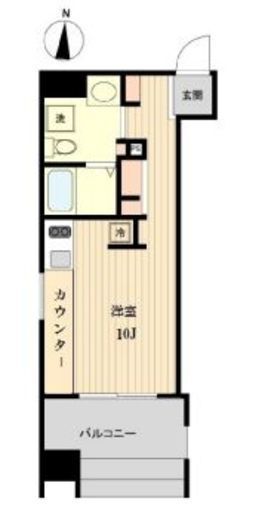 プライマル亀戸　1101号室　間取り