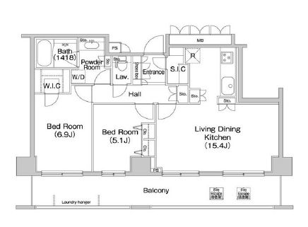 コンフォリア田町　302号室　間取り