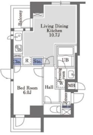 スカイビューテラス本所吾妻橋　205号室　間取り
