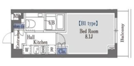 スカイビューテラス本所吾妻橋　703号室　間取り