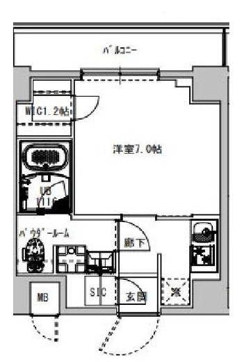 S-RESIDENCE木場fluspark　202号室　間取り